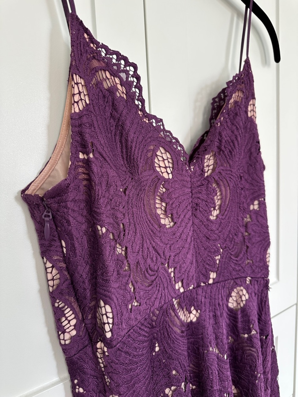Worn once! Anthropologie Moulinette Soeurs
Purple Lace Dress - Picture 7 of 8